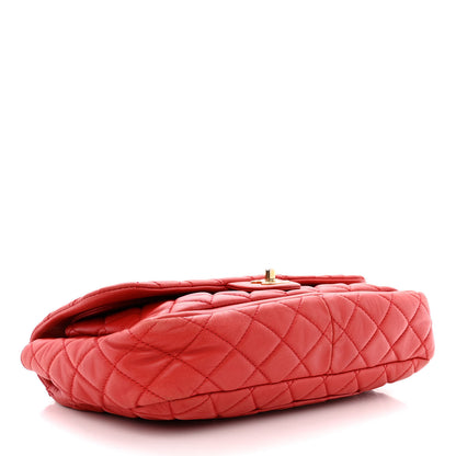 Chanel Lambskin Quilted Now and Forever Flap Red 4 of 12
