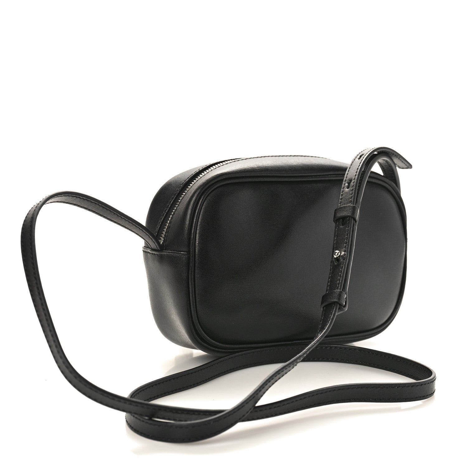 Salvatore Ferragamo Calfskin Gancini Camera Crossbody Bag Black 3 of 9
