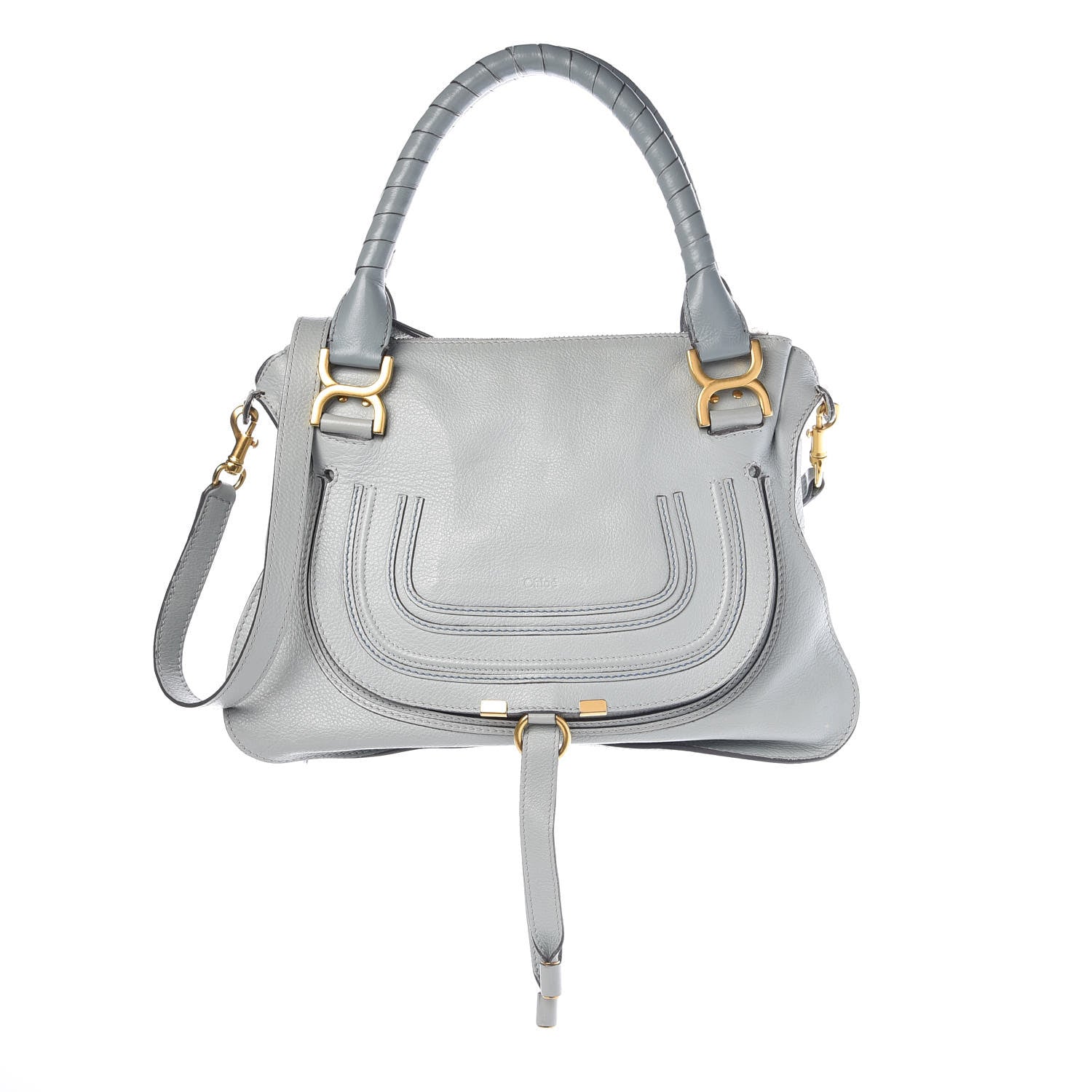 Chloe Calfskin Medium Marcie Satchel Cloudy Blue 1 of 13