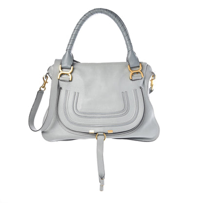 Chloe Calfskin Medium Marcie Satchel Cloudy Blue 1 of 13