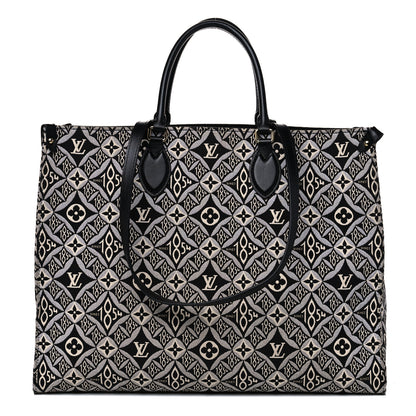 Louis Vuitton Jacquard Since 1854 Onthego GM Grey 1 of 12