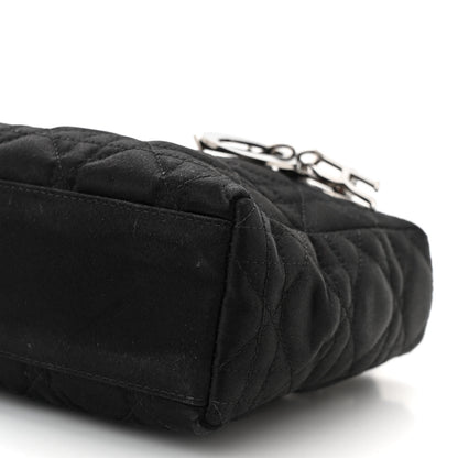 Christian Dior Satin Cannage Mini Lady Dior Black 10 of 12