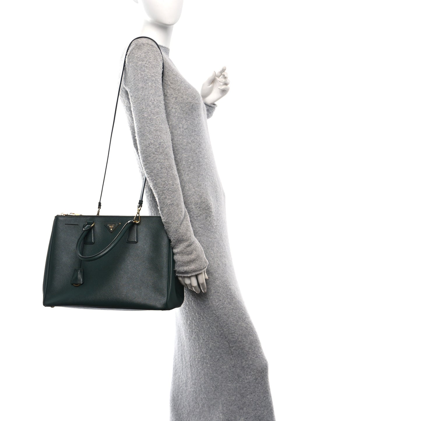 Saffiano Lux Large Galleria Double Zip Tote Ottanio