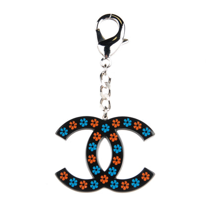Chanel Resin CC Camellia Bag Charm Black 1 of 4