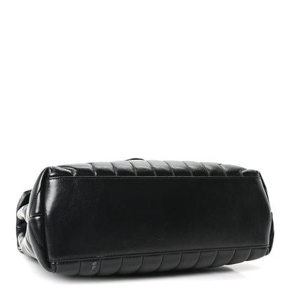 Saint Laurent Calfskin Y Quilted Monogram Monochrome Medium Loulou Chain Satchel Black 4 of 10