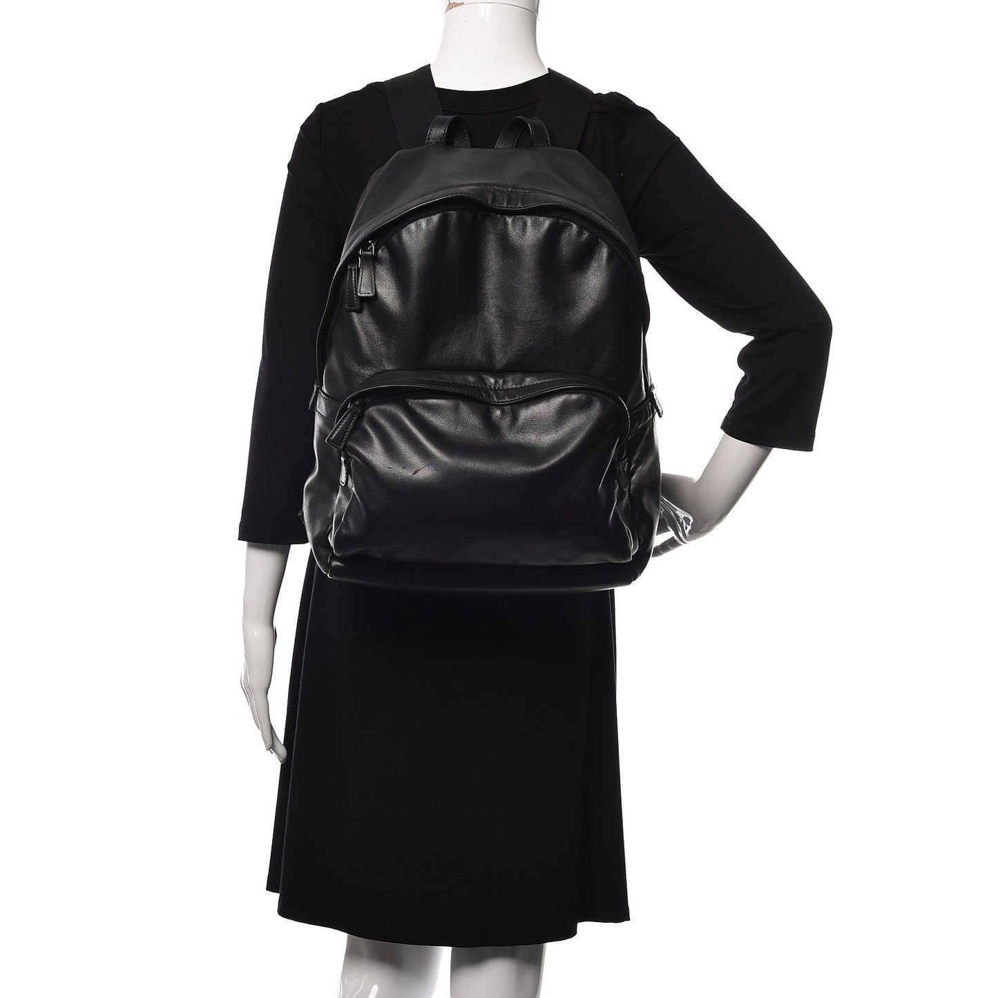 Soft Calfskin Day Backpack Black
