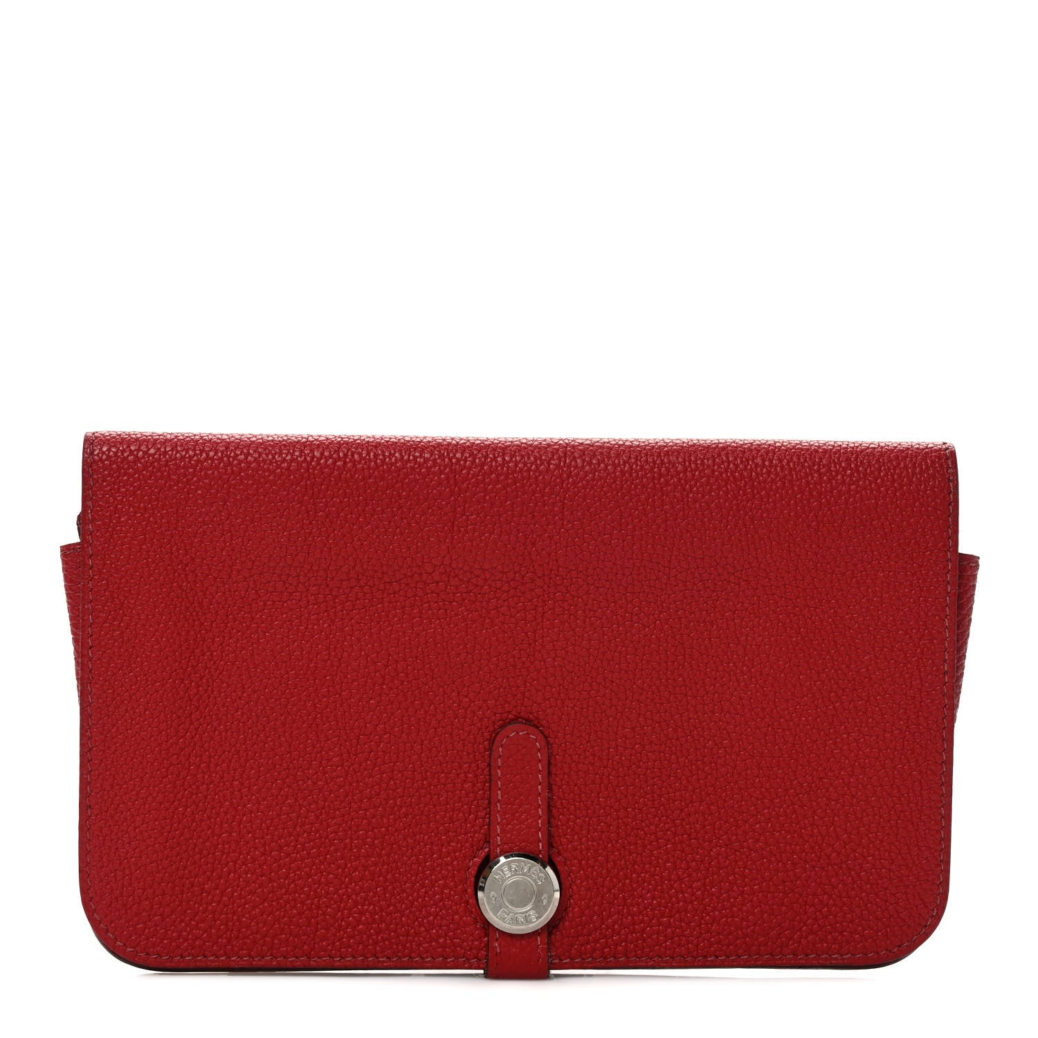 Hermes Togo Dogon Duo Wallet Rouge Casaque 1 of 9