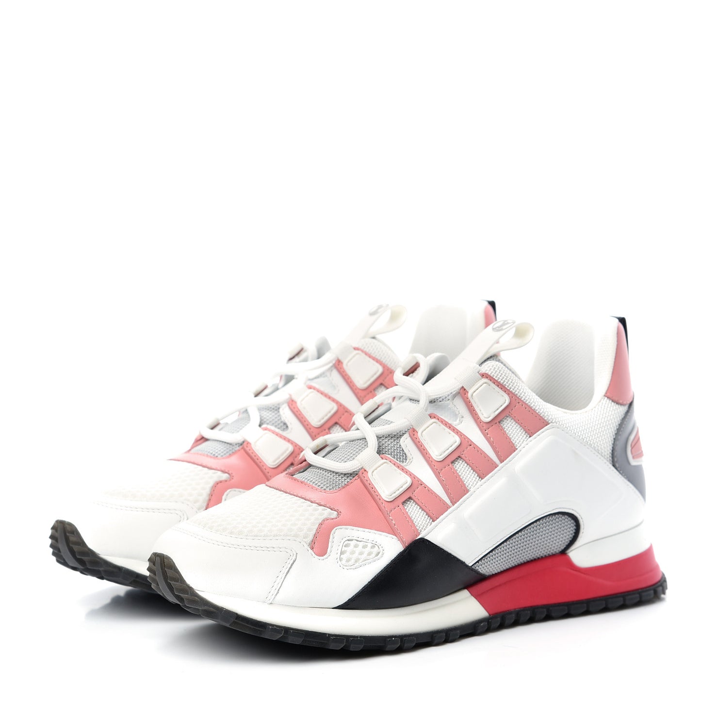 Calfskin Run Away Sneakers 38.5 Rose Clair