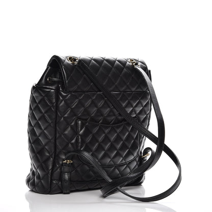 Chanel Lambskin Quilted Large Urban Spirit Backpack Black 3 of 9