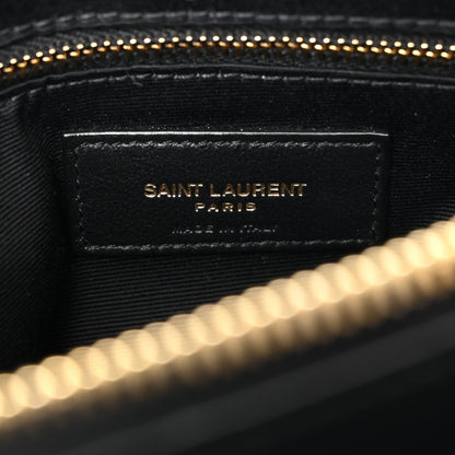 Saint Laurent Calfskin Y Quilted Monogram Medium Loulou Chain Satchel Black 6 of 10