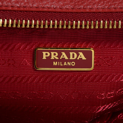 Prada Vitello Daino Mini Camera Crossbody Bag Fuoco 8 of 10
