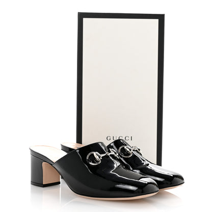 Gucci Patent Lexi Horsebit Mules 39 Black 11 of 11