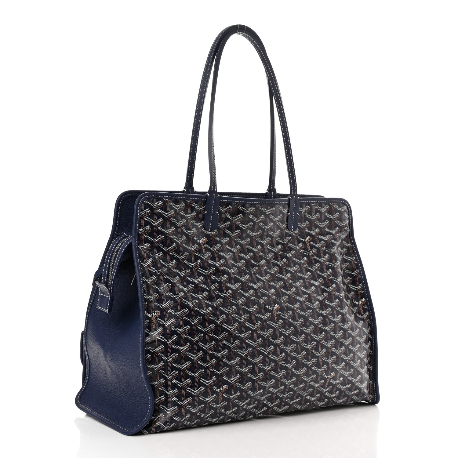Goyard Goyardine Sac Hardy Pet Carrier PM Navy 3 of 11