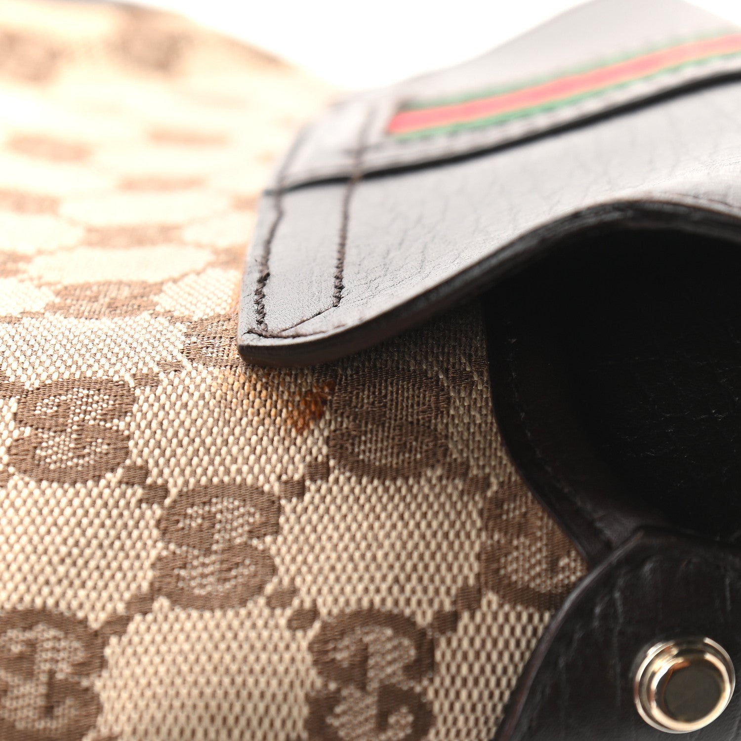 Gucci Monogram Web Shoulder Bag Dark Brown 12 of 12