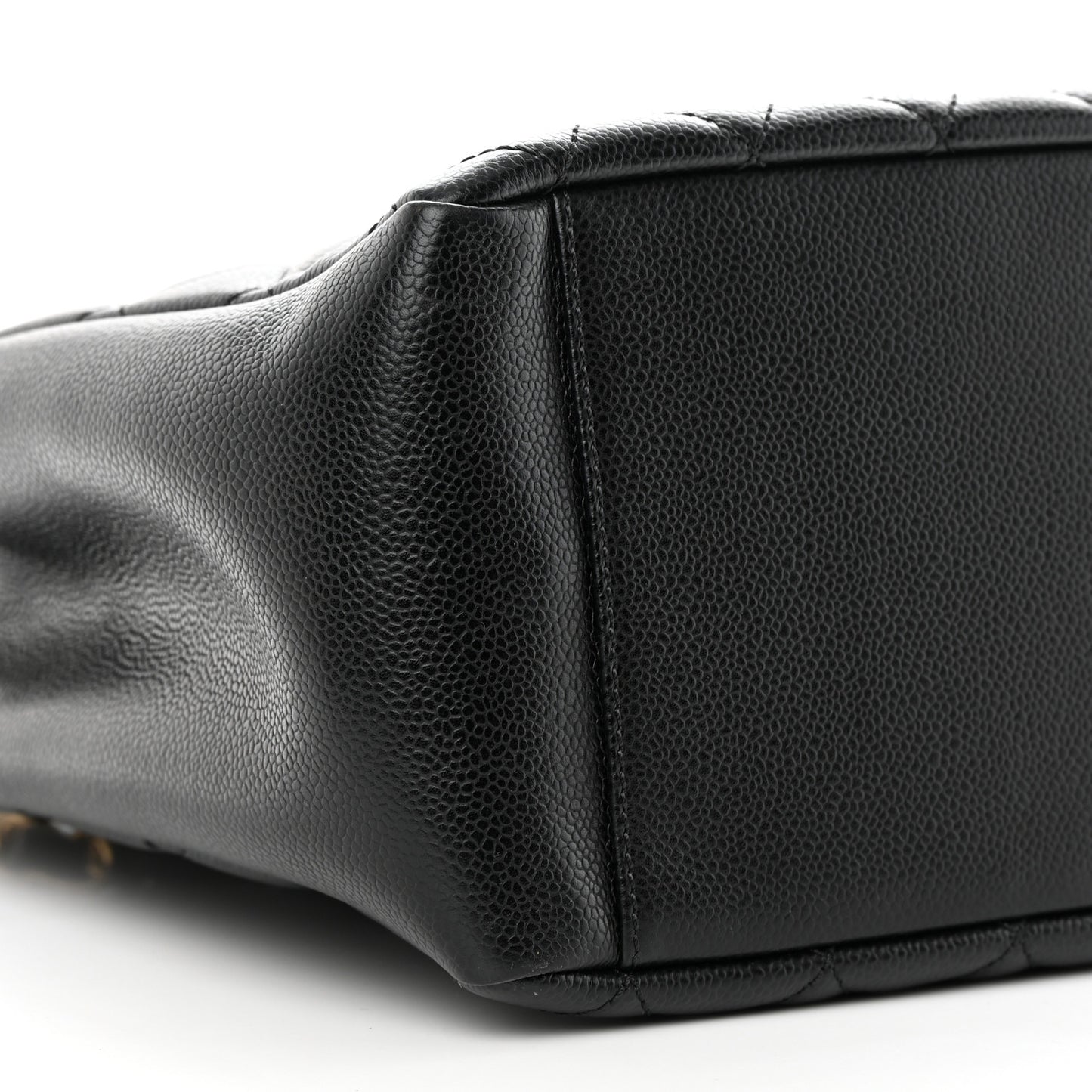 Caviar Quilted Grand Shopping Tote GST Black