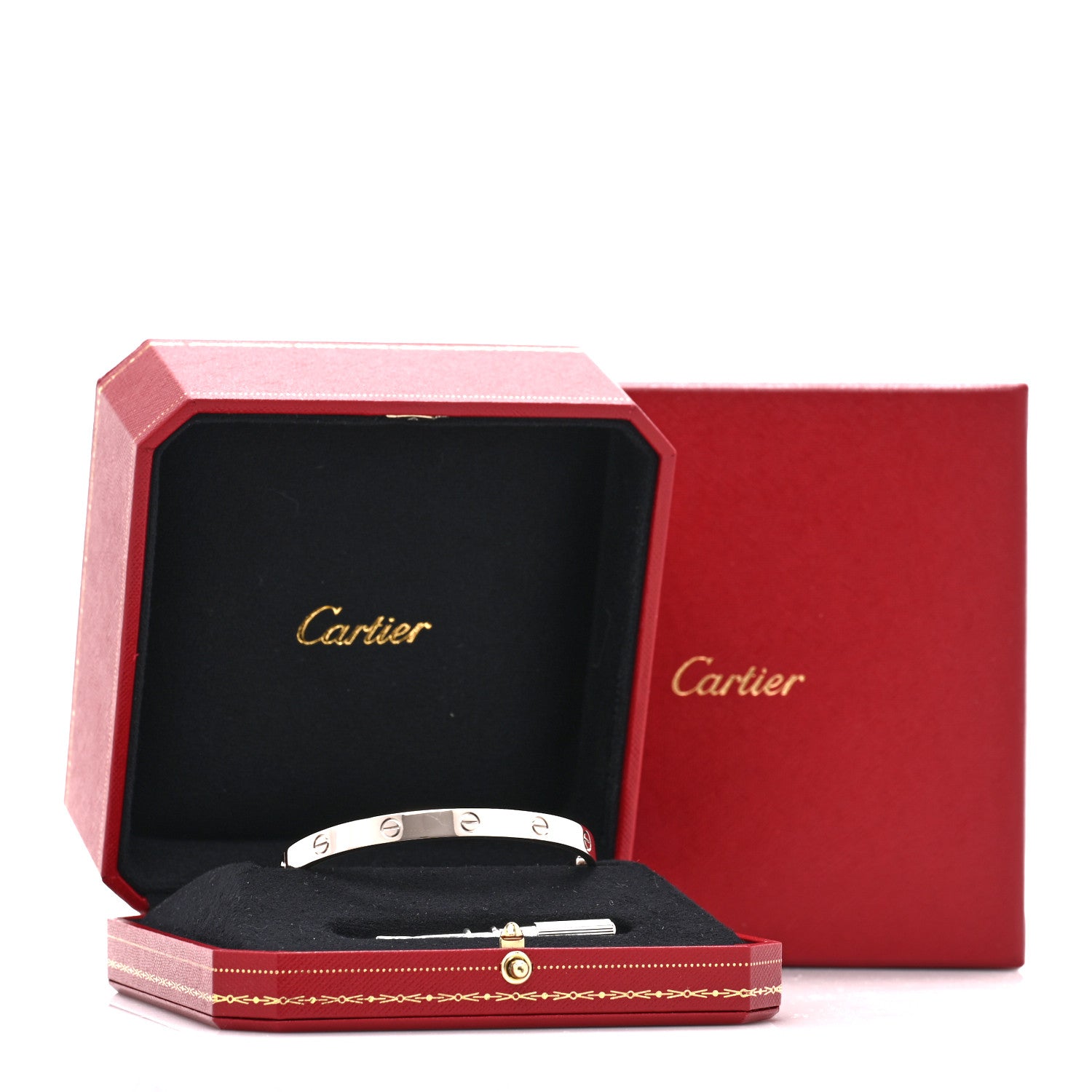 Cartier 18K White Gold LOVE Bracelet 19 8 of 8