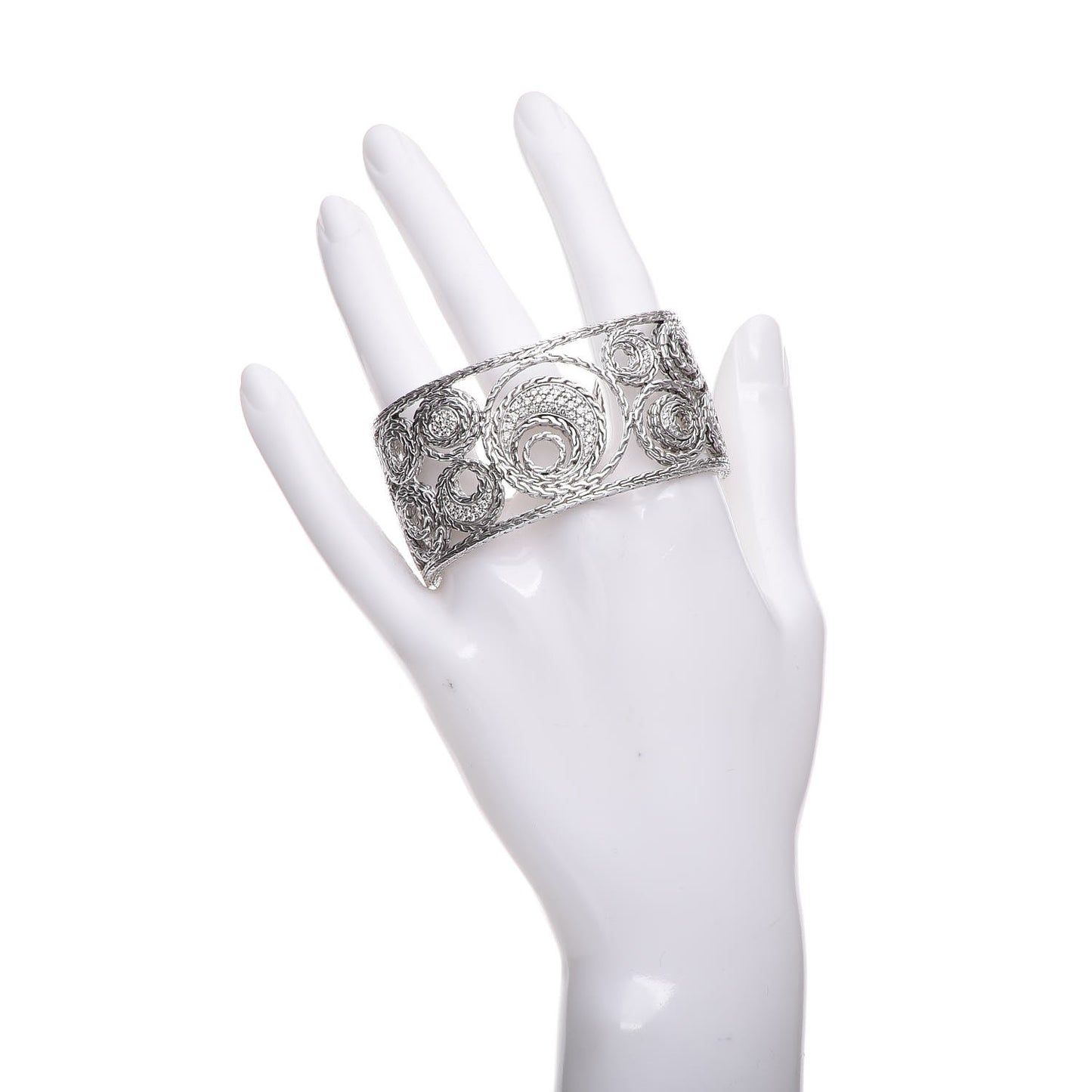 Sterling Silver Diamond Langit Cuff