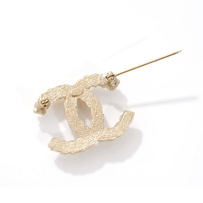 Chanel CC Pearl Brooch Pin Gold 5 of 7
