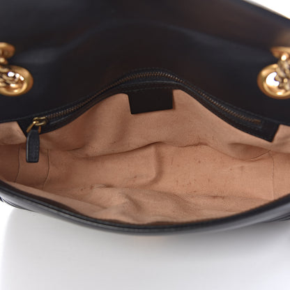 Gucci Calfskin Matelasse Small GG Marmont Shoulder Bag Black 7 of 15