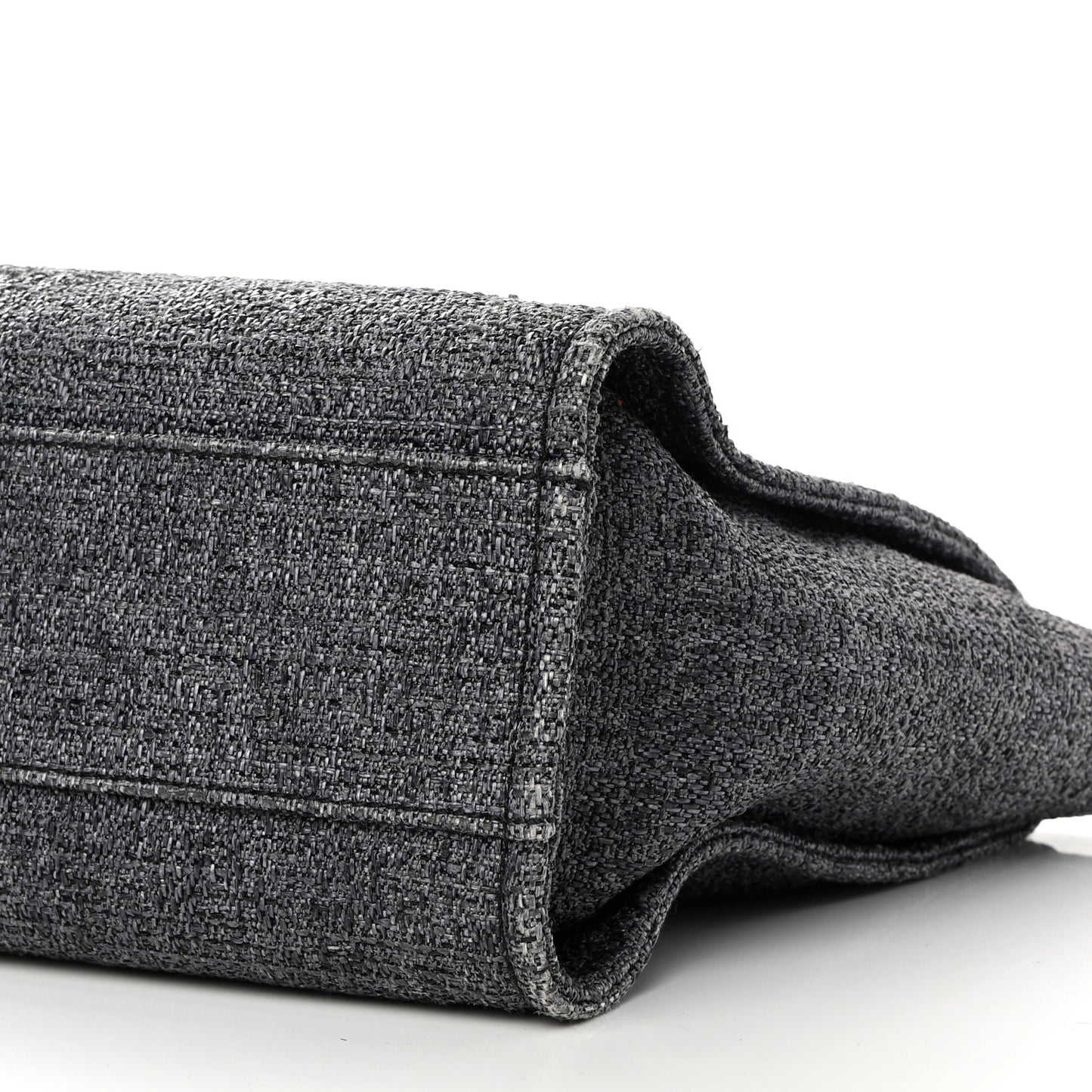 Lurex Boucle Small Deauville Tote Black