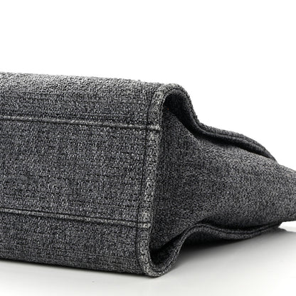 Chanel Lurex Boucle Small Deauville Tote Black 10 of 17
