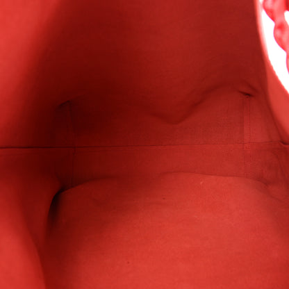 Alexander McQueen Grained Calfskin Skull Open Shopper Tote Red 6 of 11