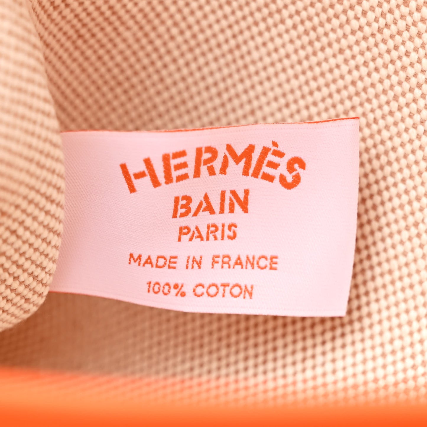 H Canvas Embroidered Poisson Natte Beach Bag Camel Jaune