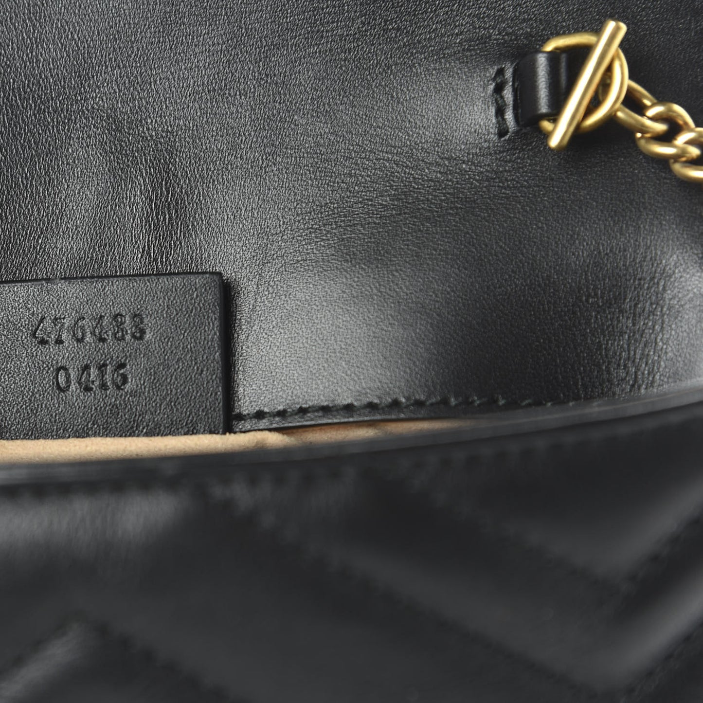 Calfskin Matelasse Super Mini GG Marmont Shoulder Bag Black