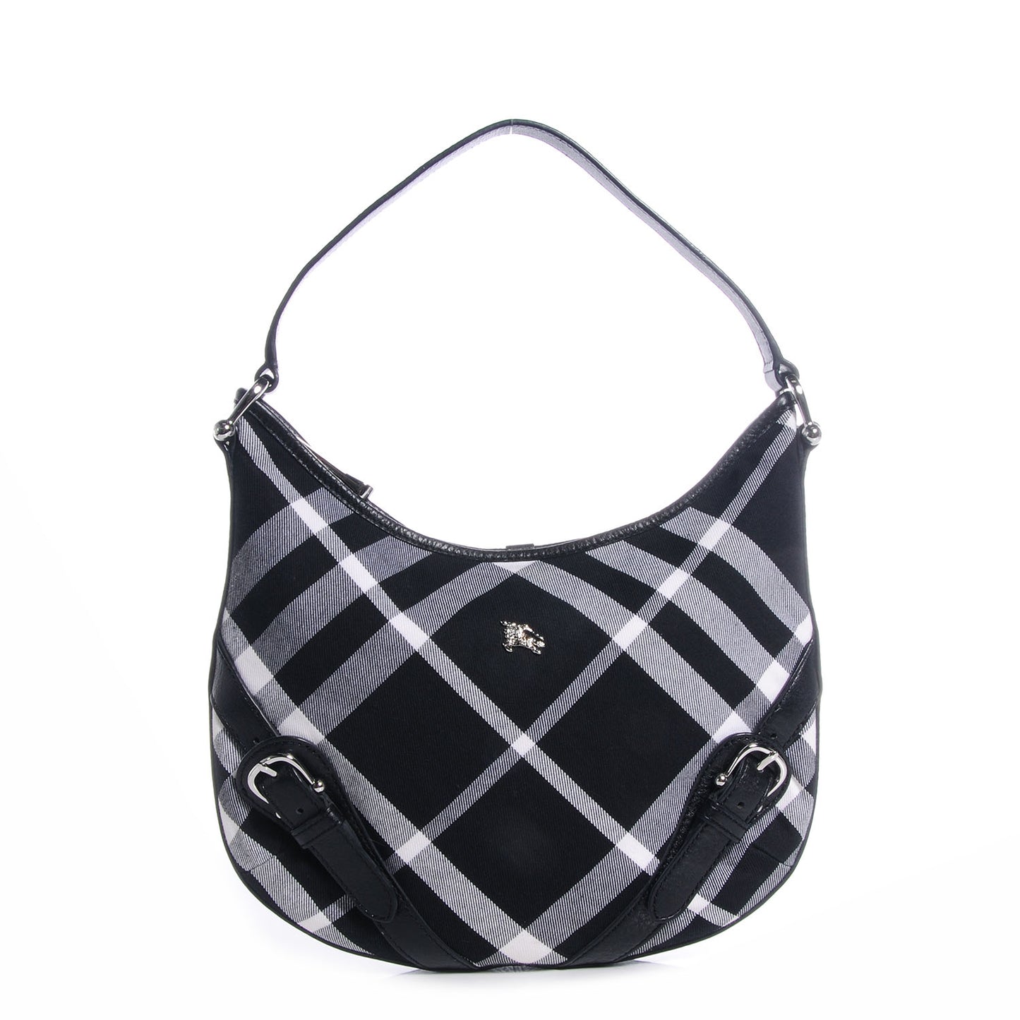 Black Check Larkin Hobo Black