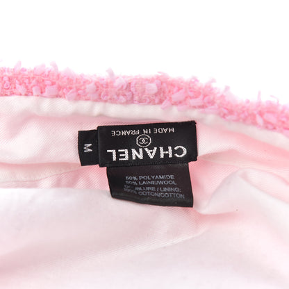 Chanel Nylon Wool Tweed CC Beret M Pink 4 of 4