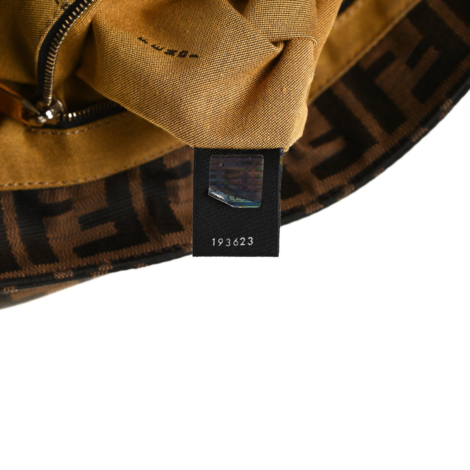 Fendi Zucca Patent Mia Shoulder Flap Tobacco 8 of 13