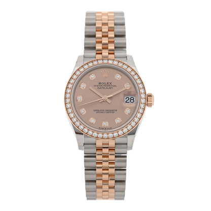 Rolex Stainless Steel 18K Everose Gold Diamond 31mm Oyster Perpetual Datejust Watch Pink 278381RBR 1 of 5