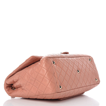 Chanel Calfskin Quilted XXL Travel Flap Bag Pink 4 of 9
