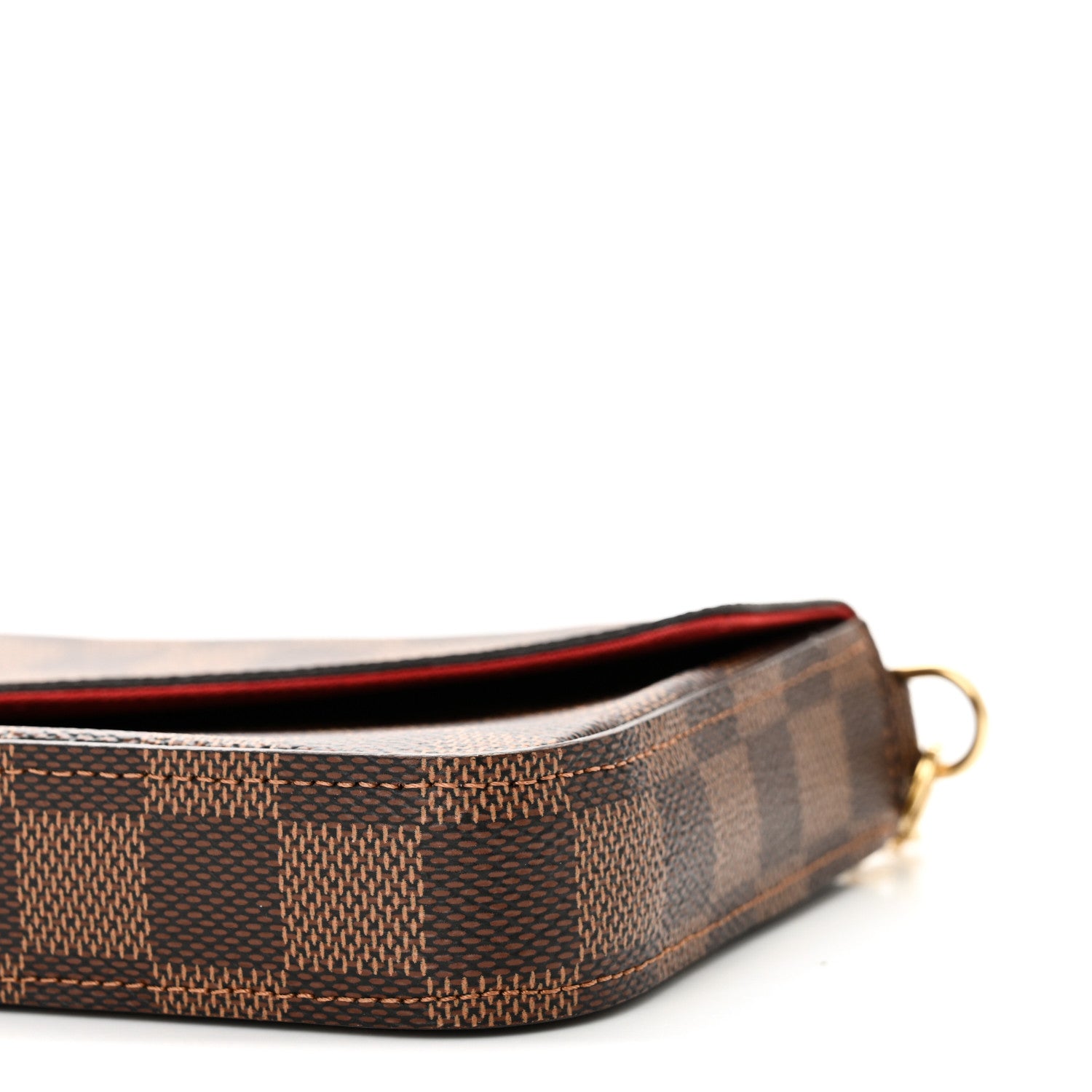 Louis Vuitton Damier Ebene Pochette Felicie Chain Wallet 10 of 10