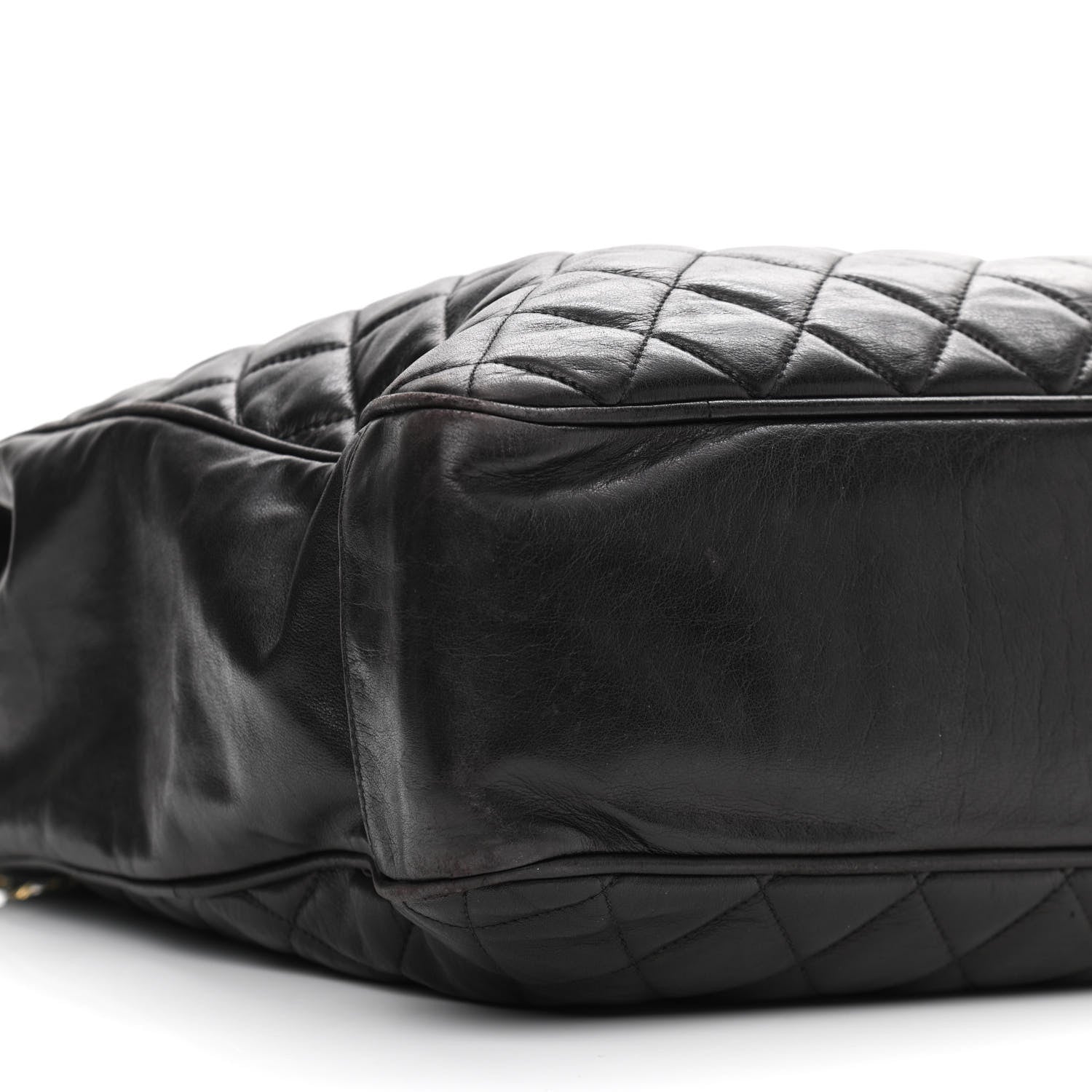 Chanel Lambskin Quilted Tote Black 9 of 12