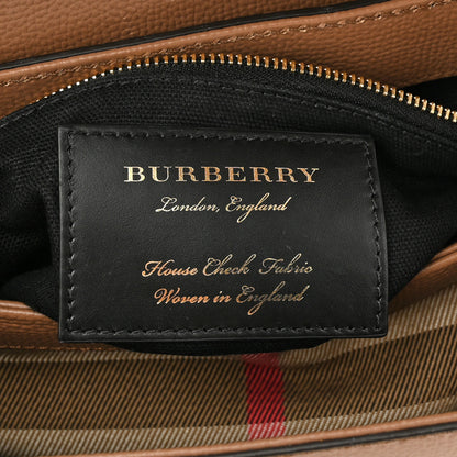 Burberry Derby Calfskin House Check Small Camberley Dark Sand 6 of 11
