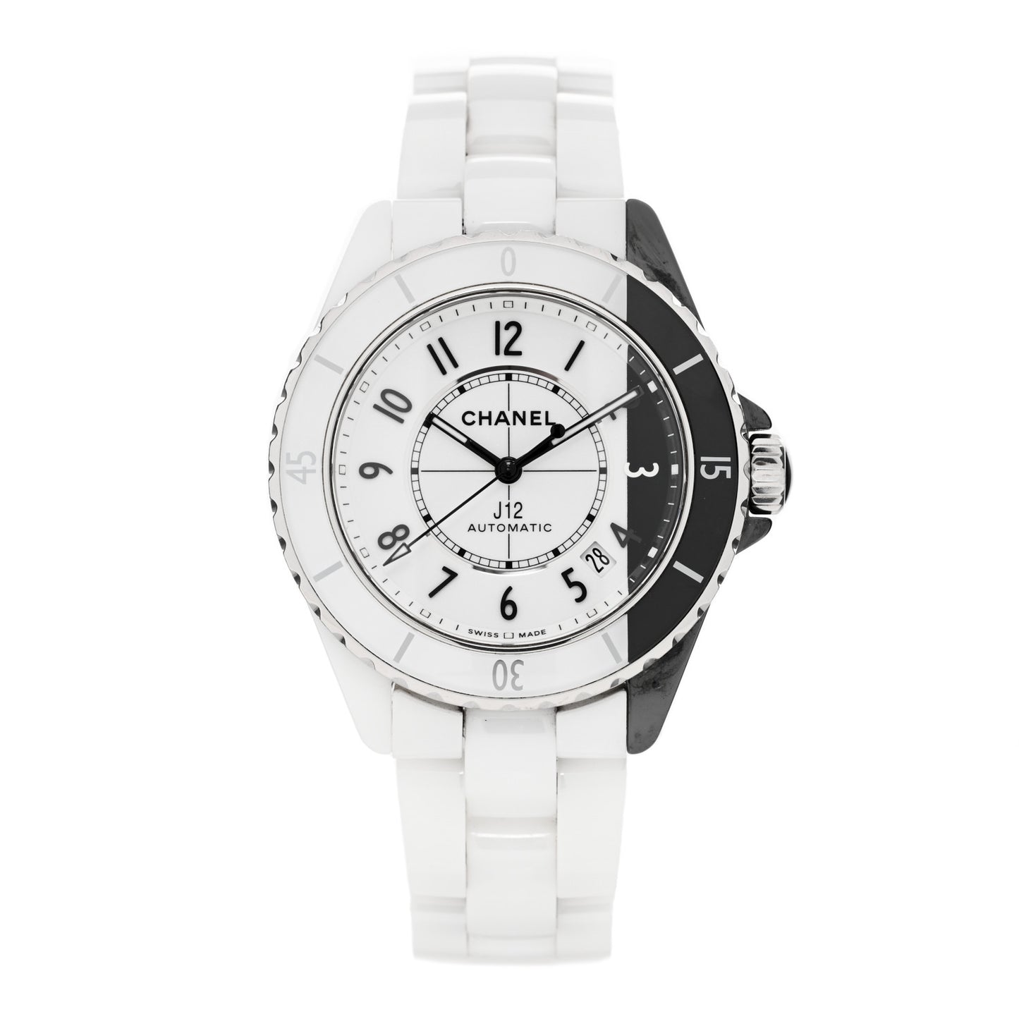 Stainless Steel Ceramic 38mm J12 Paradoxe Automatic Watch White