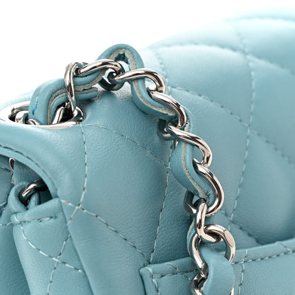 Chanel Lambskin Quilted Mini Square Flap Light Blue 11 of 11