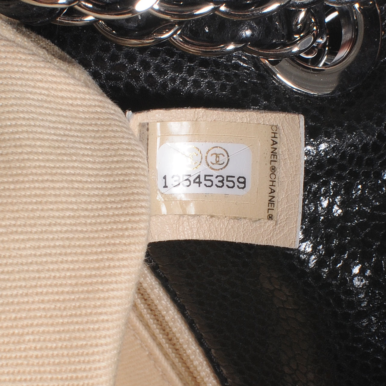 Chanel Glazed Caviar Medium Flap Black 8 of 8