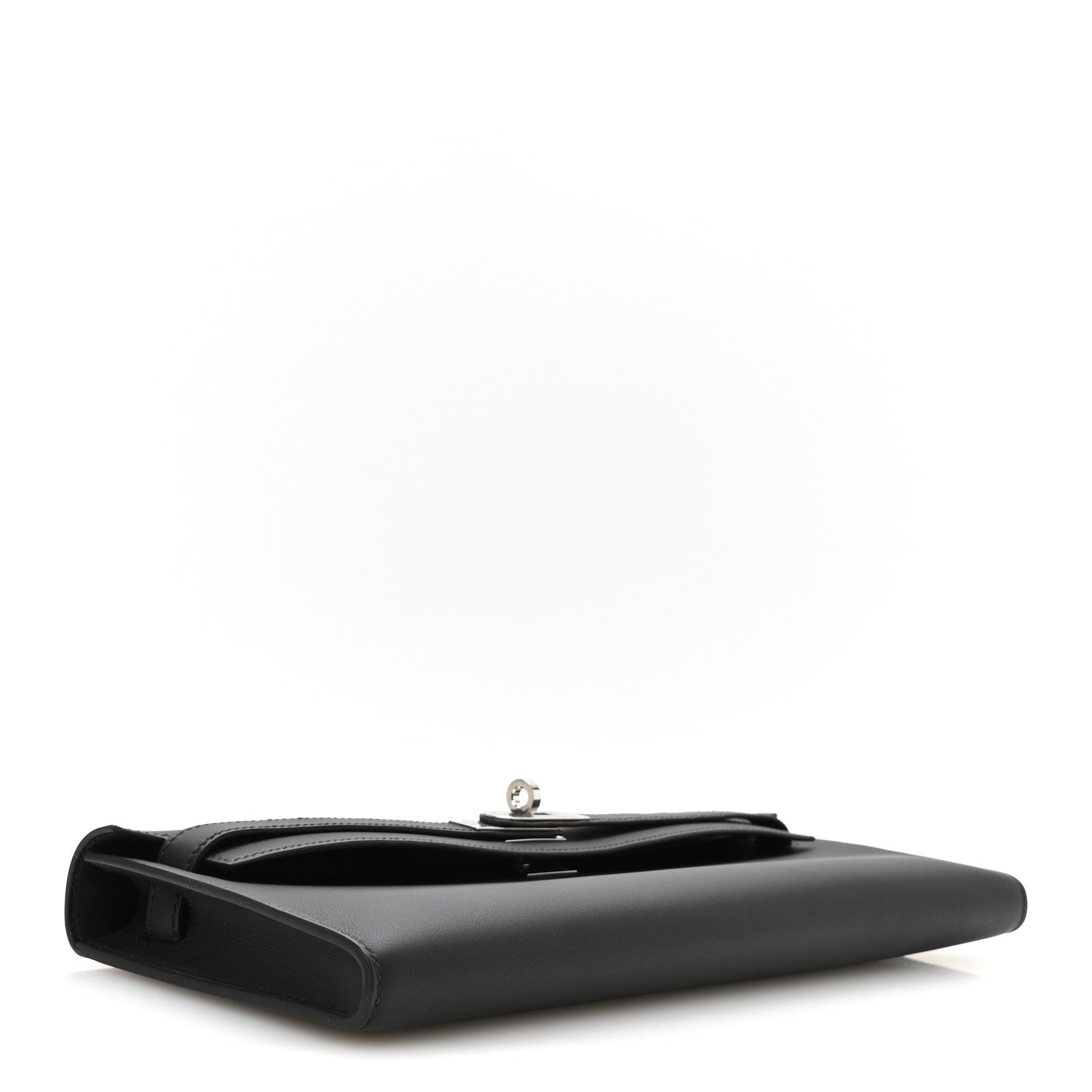 Hermes Swift Kelly Cut Clutch Pochette Black 4 of 8