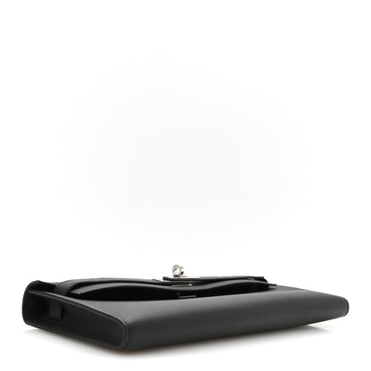 Hermes Swift Kelly Cut Clutch Pochette Black 4 of 8