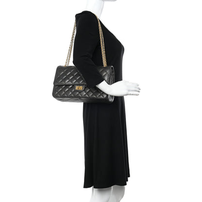 Chanel Metallic Calfskin Quilted 2.55 Reissue 226 Flap Charcoal 2 of 13