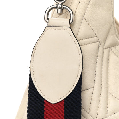 Gucci Calfskin Web Quilted Medium Dionysus Hobo White 15 of 18