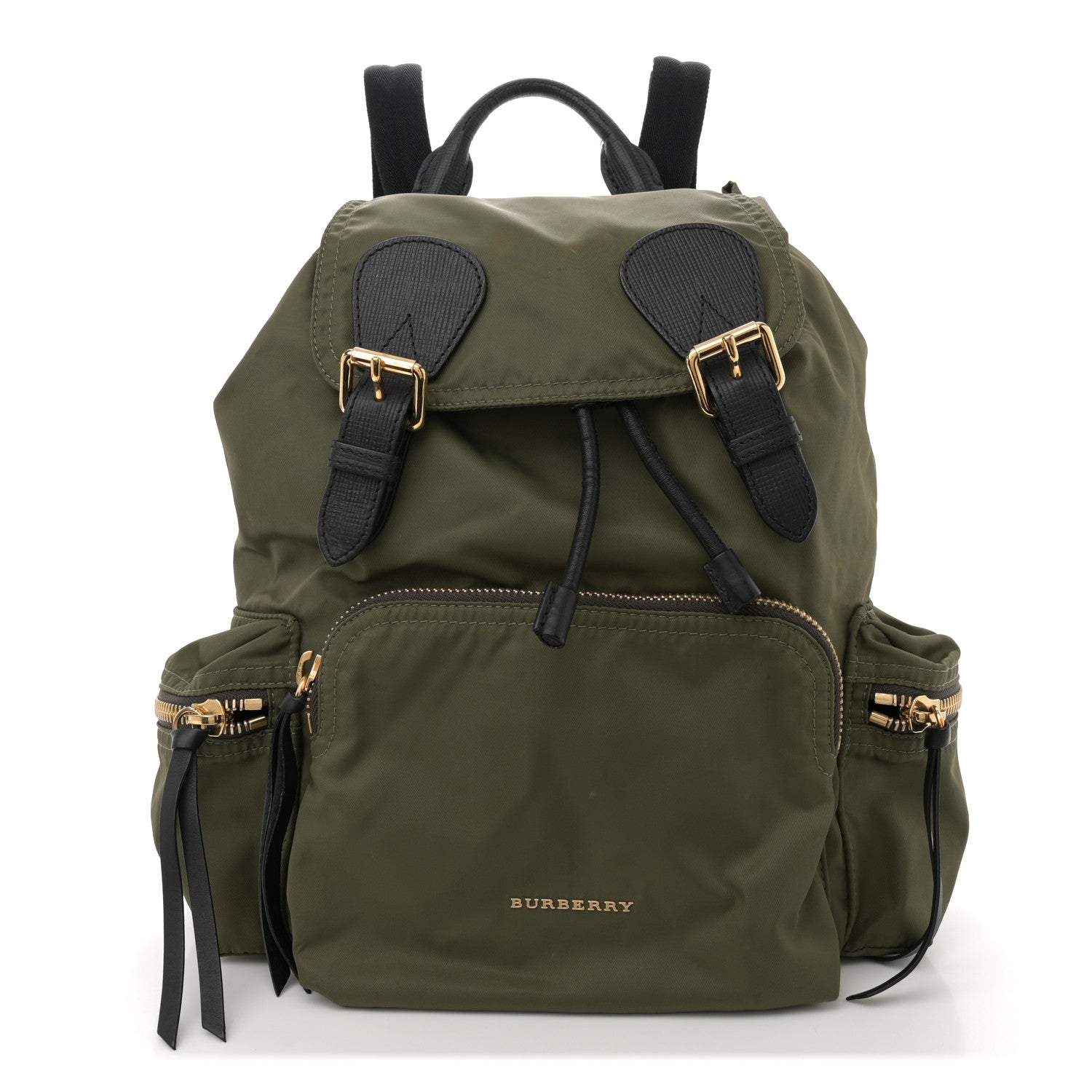 Burberry Nylon Medium Crossbody Rucksack Backpack Canvas Green 1 of 12