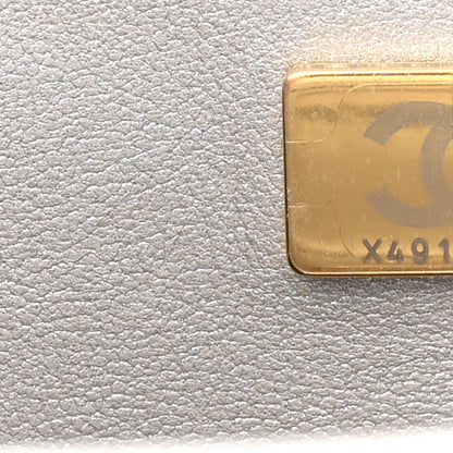 Chanel Mirror Calfskin Metallic Calfskin Medium Hollywood Boulevard Flap With Star Coin Purse Silvery 7 of 10