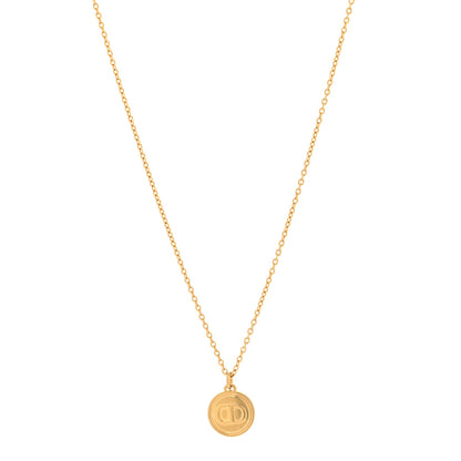 Christian Dior Metal CD Logo Necklace Gold 1 of 6