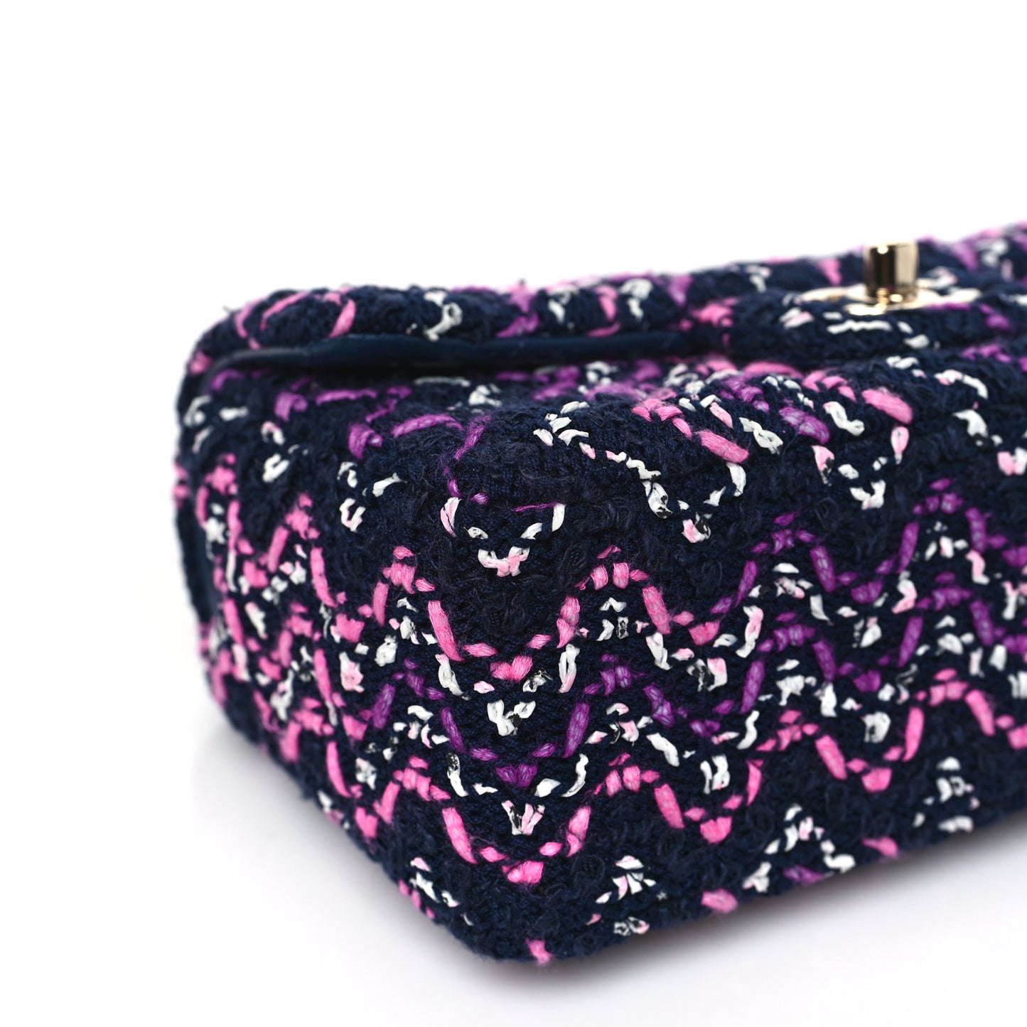 Cotton Mini Rectangular Flap Purple Multicolor
