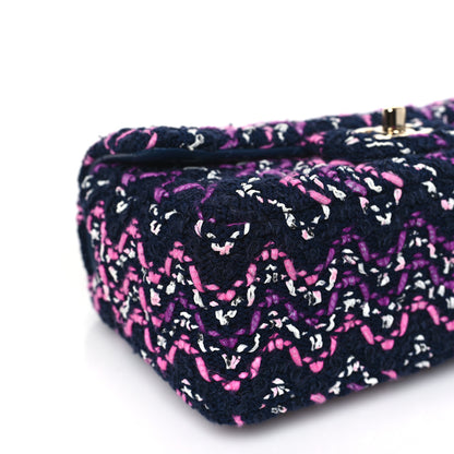 Chanel Cotton Mini Rectangular Flap Purple Multicolor 7 of 9