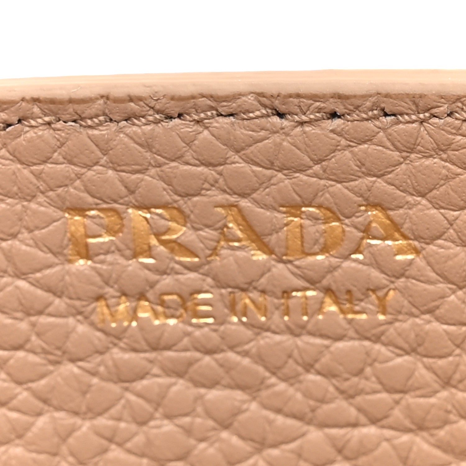 Prada Vitello Daino Metal Chain Wallet Cammeo 6 of 16