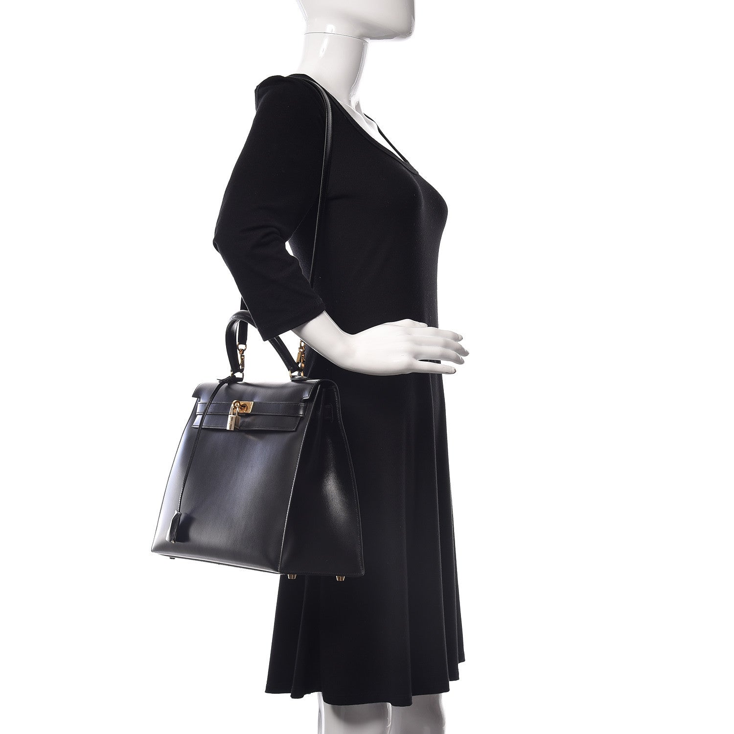 Hermes Box Kelly Sellier 35 Black 2 of 44
